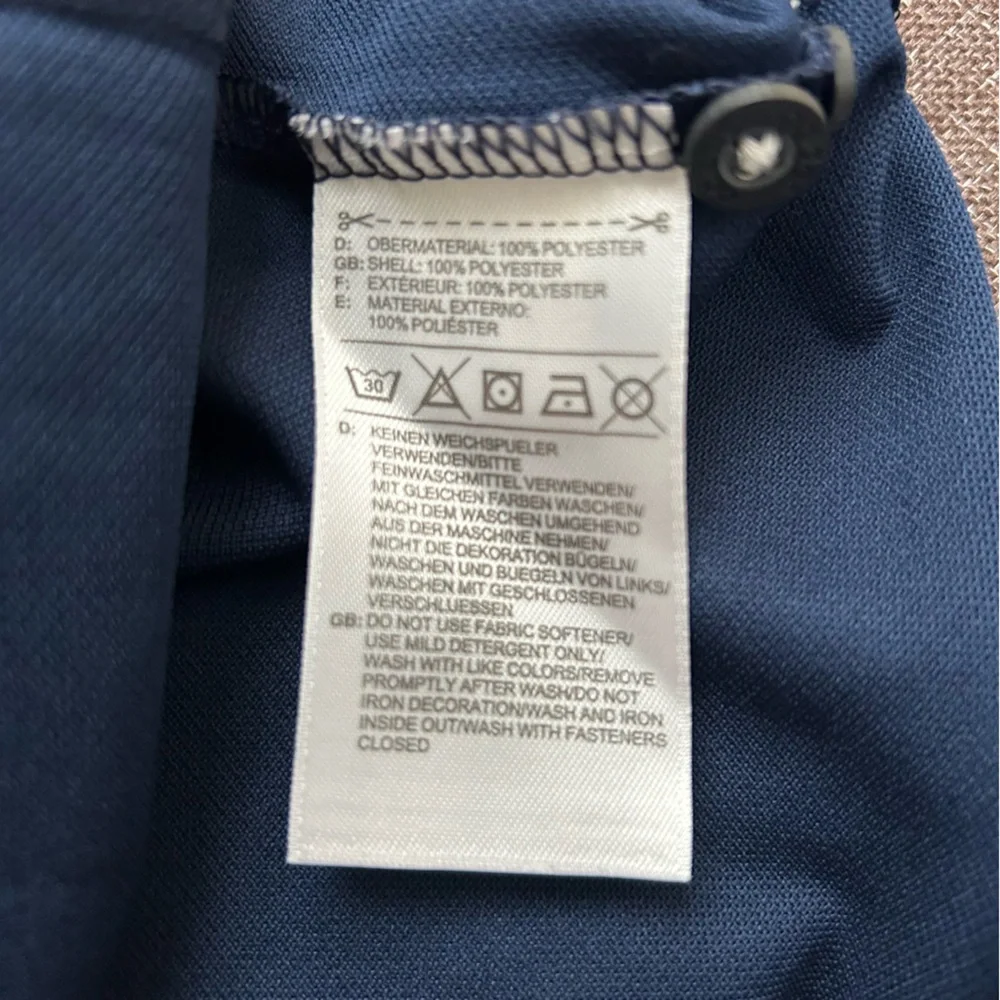 Adidas Navy Blue Oxford Golf Polo, Size S‎